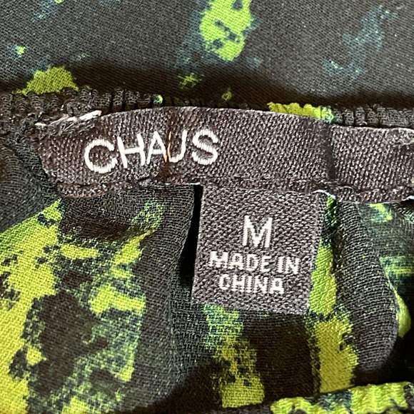 Chaus Ladies M Sheer Peasant Top Polyester - Picture 3 of 4